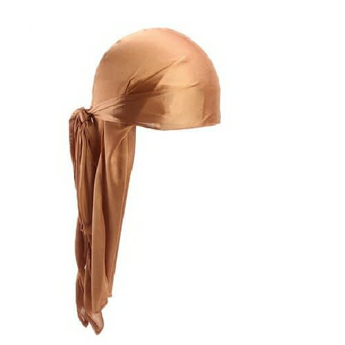 Silk Plain Durag- Brown