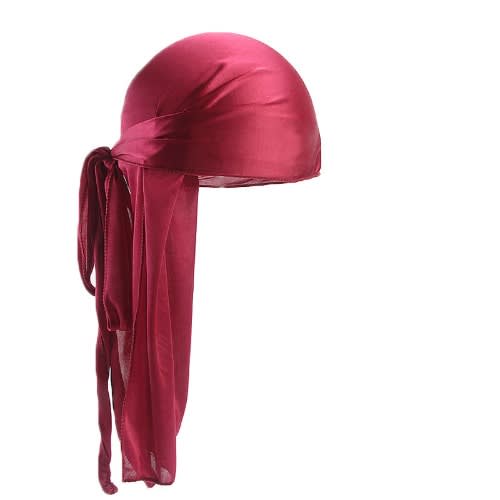 Silk Plain Durag- Burgundy