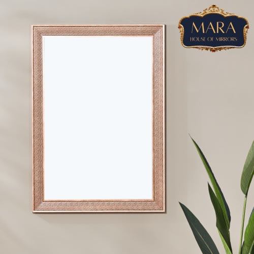 Mirror - Bronze Frame With Antique Floral Design