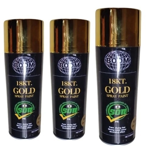Gold Spray Paint - 450ml X 3 Pieces