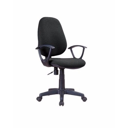 Office Fabric Swivel Chair - Black