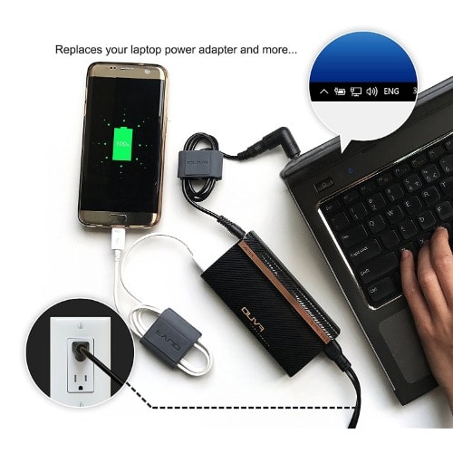 Quva Q.pro 4 In 1 Laptop & Phones Universal Power Adapter - Home & Car - Usb 3.0