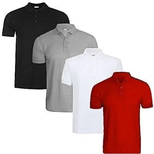 Men’s Short Sleeve Polo Shirts - 4 In 1