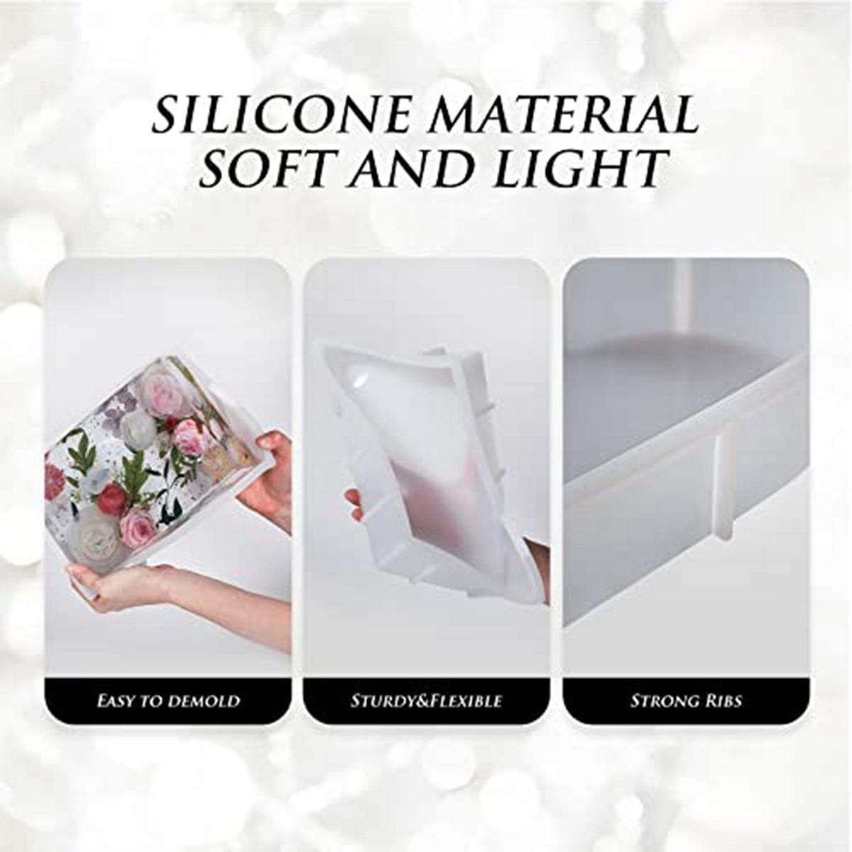 Large Resin Molds, Rectangle Silicone Molds for Resin