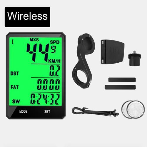 Waterproof Bike Computer Wireless And Wired MTB Bicycle Cycling Odometer Stopwatch  Watch 2.8 inch LED Digital Rate