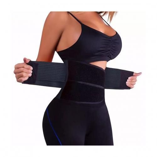 Luxurious Brand New Body Shaper Waist Cincher Tummy Weight Loss Belt Black