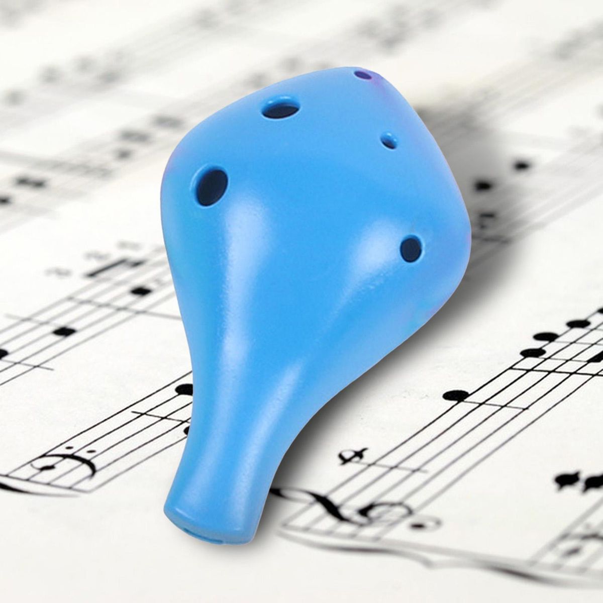 6 Hole Alto Ocarina Early Learning  Toy  Blue