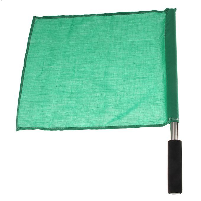 Referee Football Soccer Hocky Lineman Flag Hand Flag Competition Green