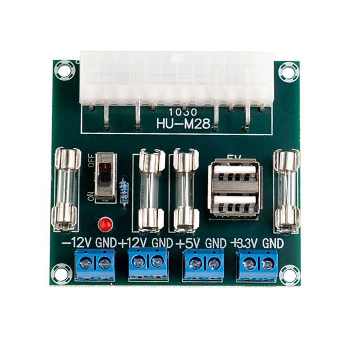 HU-M28 Desktop PC Power ATX Transfer Board Power Adapter Supply Test Module Power Supply Circuit Outlet Module