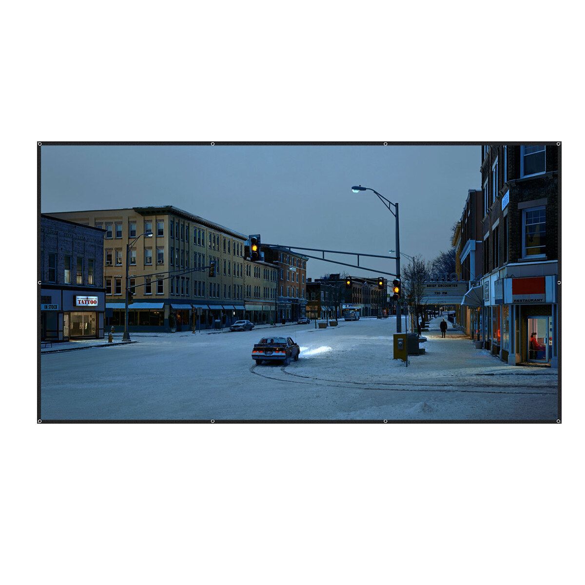 16:9/4:3 84/100inch Portable Foldable Projector Screen HD Indoor Outdoor W/ Bag 【100-inch】16:9