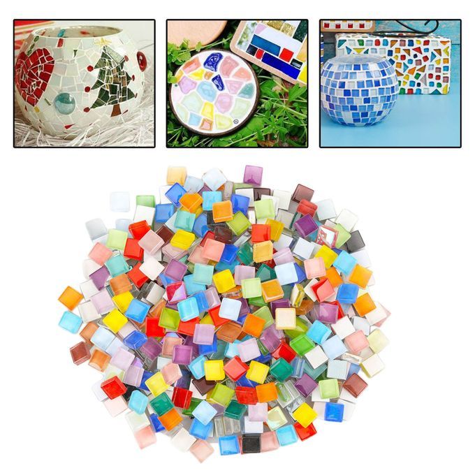 Crystal Glass Mosaic Tiles Assorted Mix DIY Material Home Decor 1000G