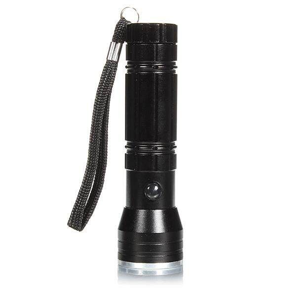 Ultra Super Bright Flashlight Torch Light W 3in1 15 LED+UV+LASER Black