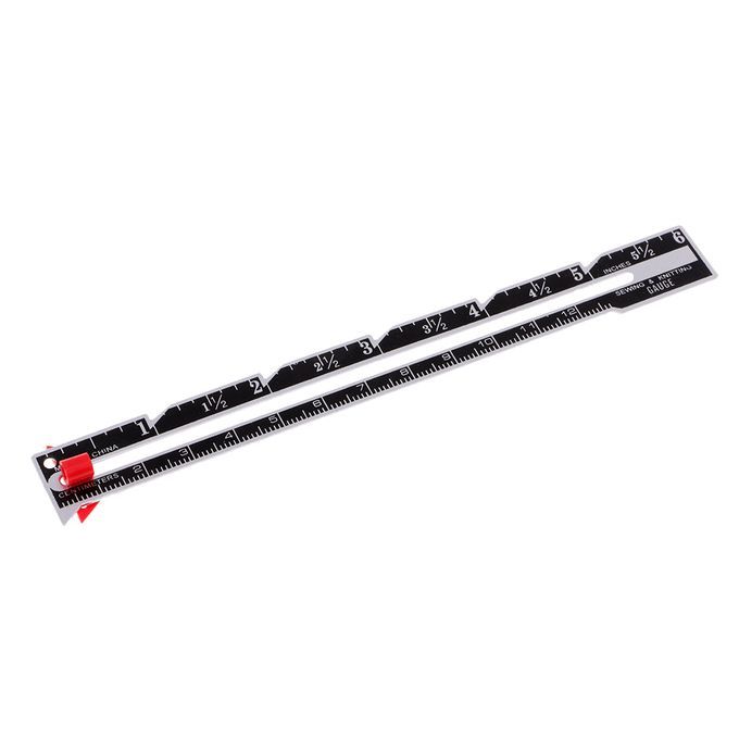 1Pcs 6 Sewing Measuring Gauge Quilting Garment Measuring Ruler Craft