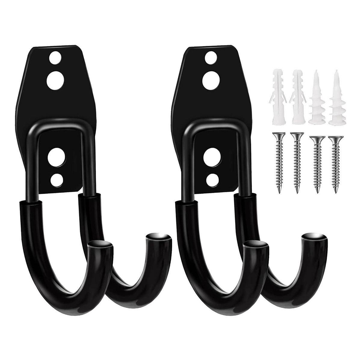 2 Pack Garage Hooks Heavy Duty Wall Mount Organizer Garage