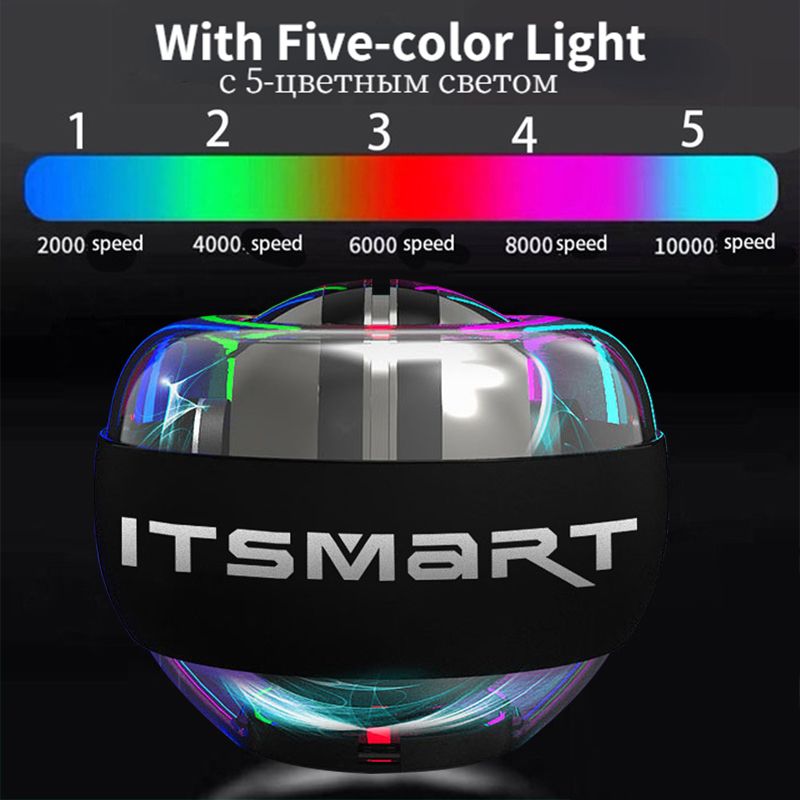 Brand  Self-starting Gyroscope Powerball Gyro Power Hand Ball Muscle Relax Arm Wrist-5 Color
