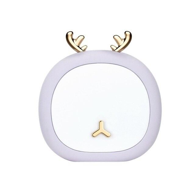 Deer Rabbit Rechargeable LED Night Lamp Mini USB Touch Sensor Animals Night Light Holiday for Baby Bedroom Christmas Gift