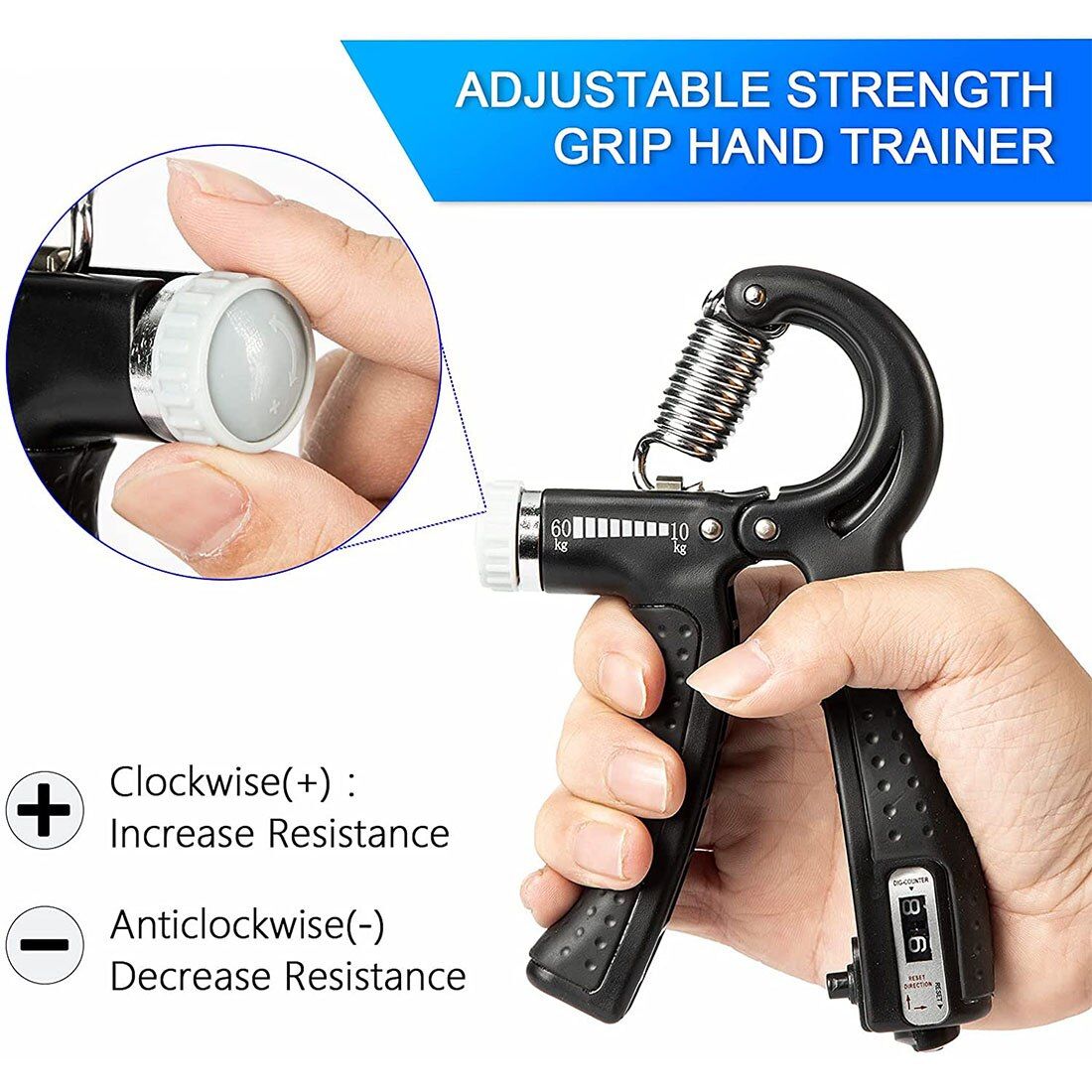 Hand Grips Strengthener Men And Women Arm Spring Finger Massager Expander Hand Exercise Gym Fitness
