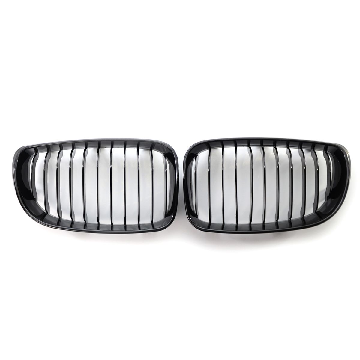 Glossy Black Kidney Single Line Grilles Replacement For BMW