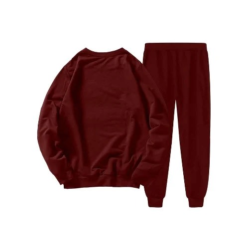 Plain Up And Down Sweatshirt With Joggers