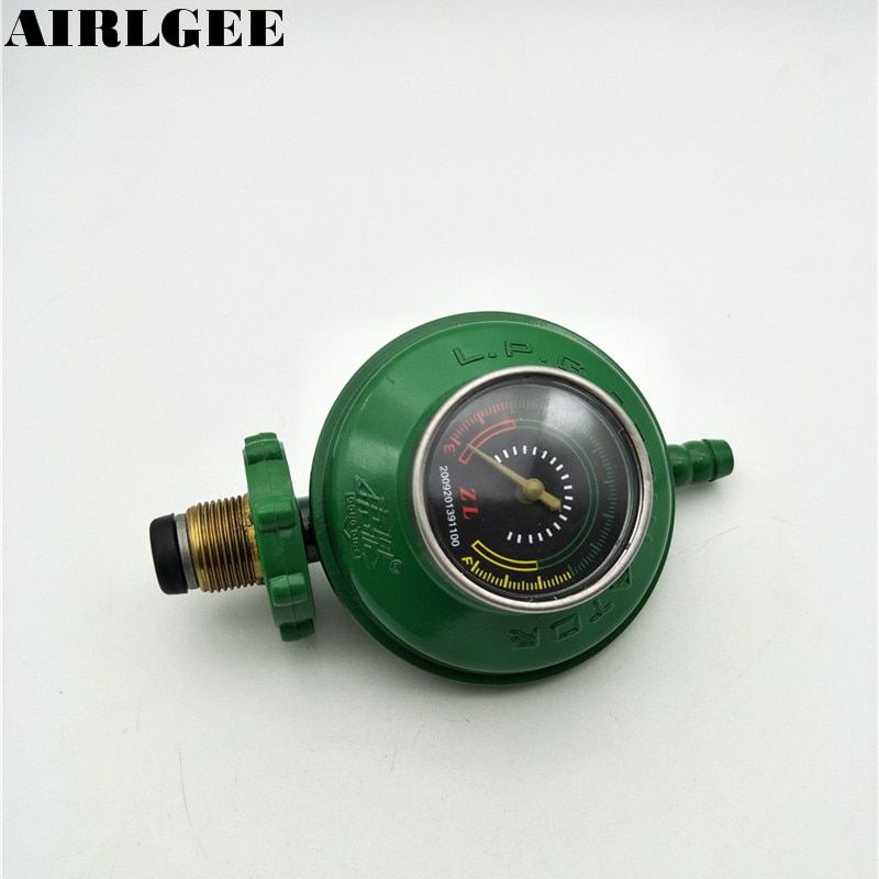 1 Inlet 1 Outlet 1/2pt Thread Liquefied Lgp Gas Gauge Green