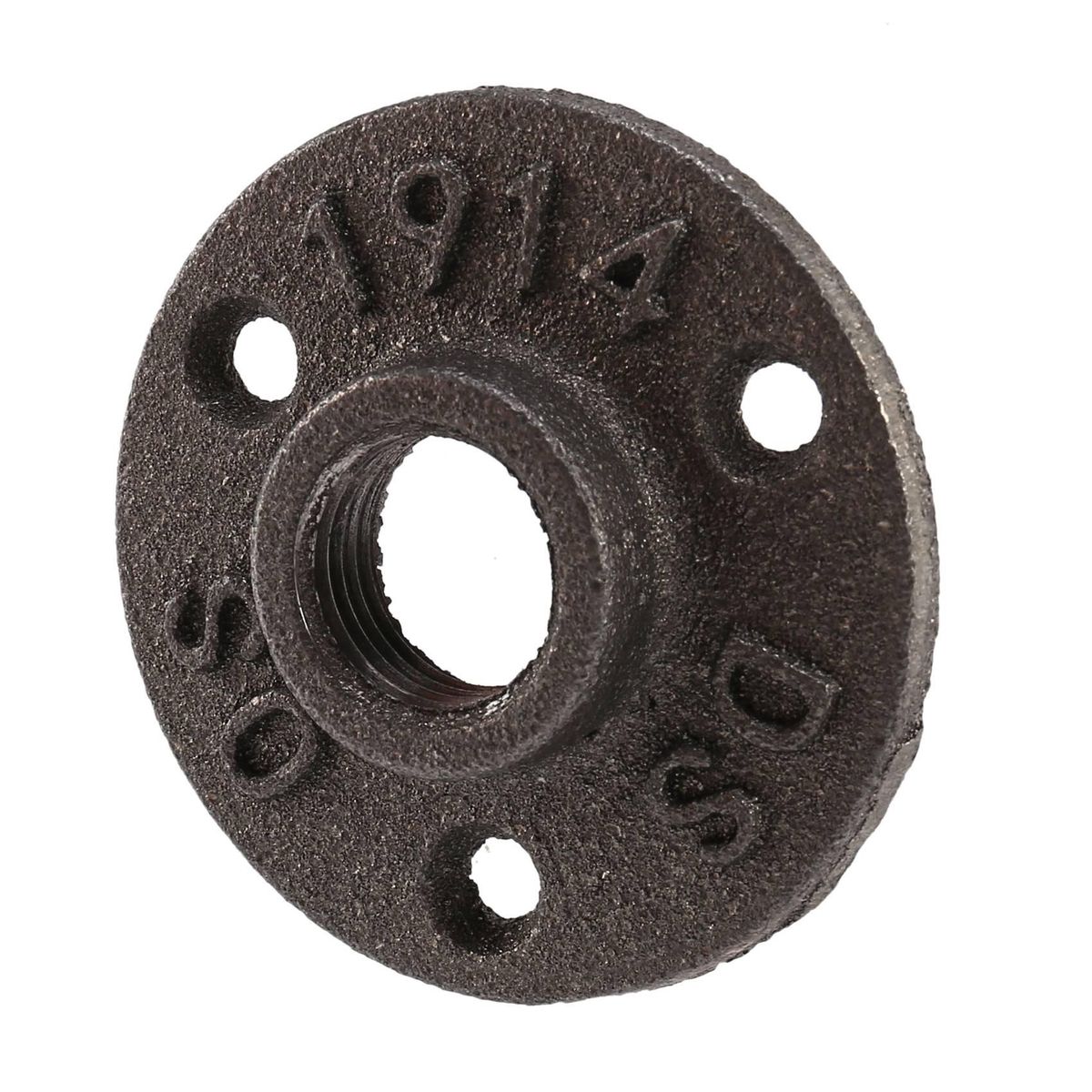 12 inch Black Cast Iron Pipe Fittings Floor Flange BSP Threaded