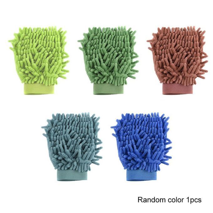 Super Mitt Microfiber Household Car Wash Washing Cleaning Glove Anti Scratch Random