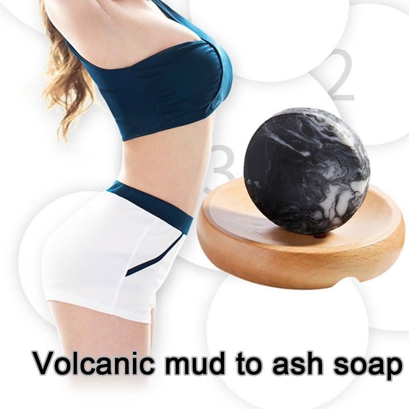 Volcanic Soap Caffeine Slimming Bar Mud Clay Volcanic