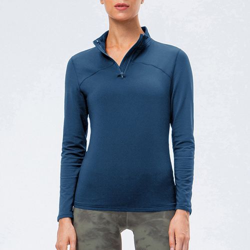 Women's Sport Tops,Autumn Winter Long Sleeve Running Gym Yoga T-Shirt（Blue）