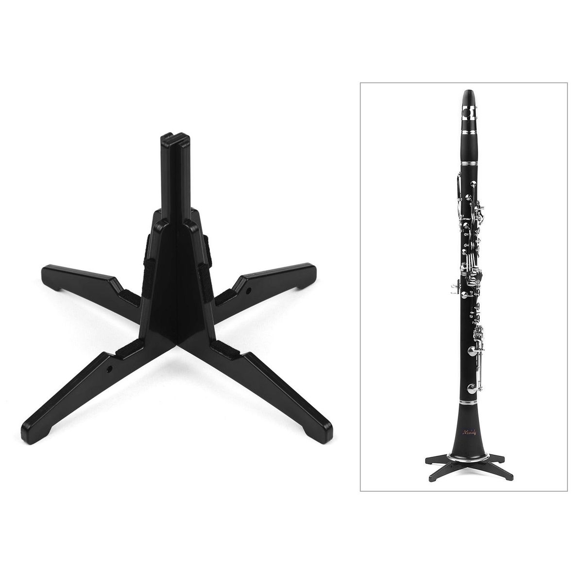 Detachable Clarinet Stand Holder Support Portable Lighweight Plastic Material