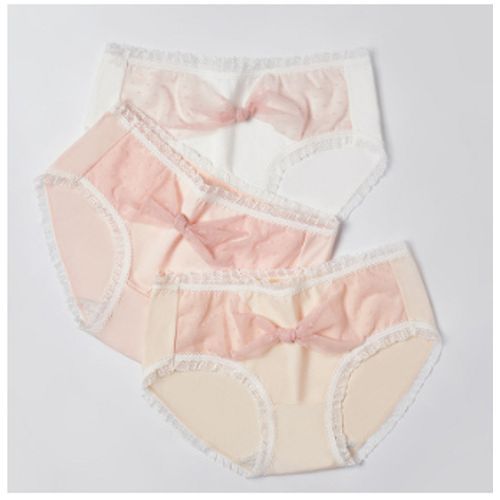 Lovely Girl Heart Bow Waist Student Underwear