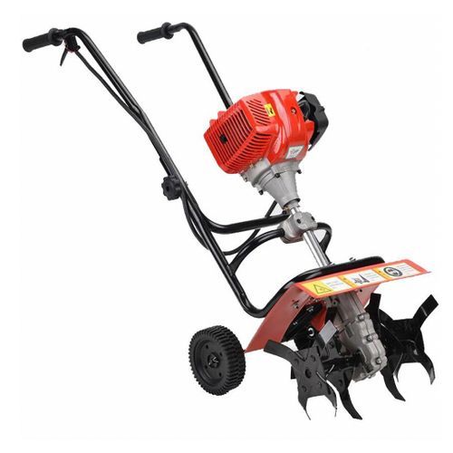 Red Brushcutter Power Tiller Machine