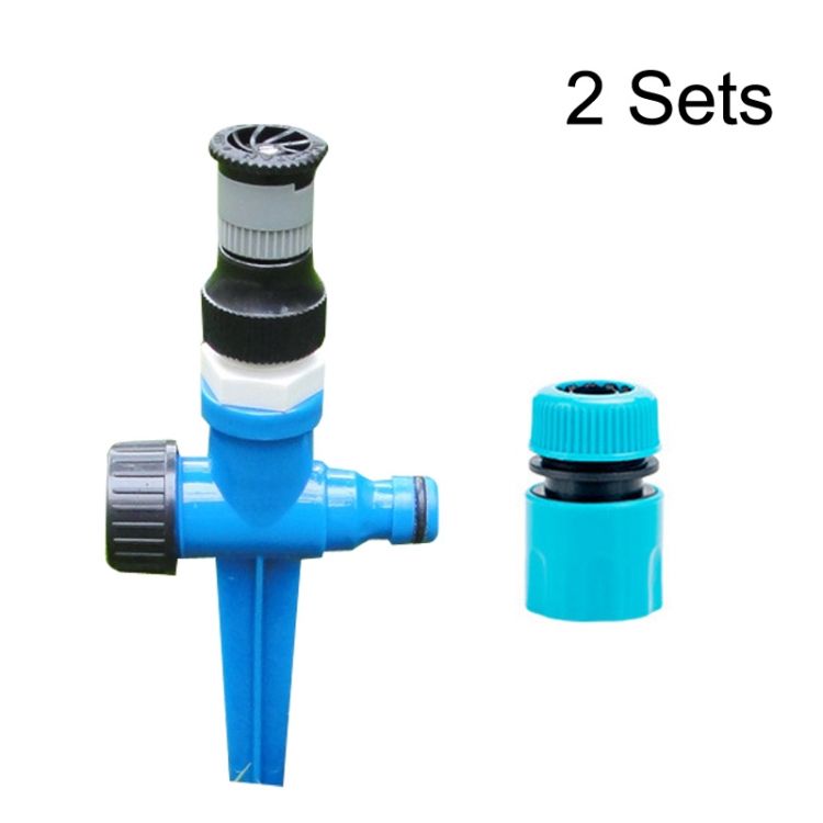 Watering Supplies 2 Sets Sprinkler (Sprinkler + Ground Plug + Quick Connect)