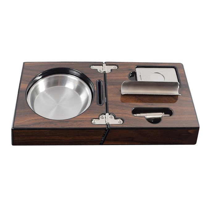 Ashtray Pure Shelf With Portable Folding Wooden