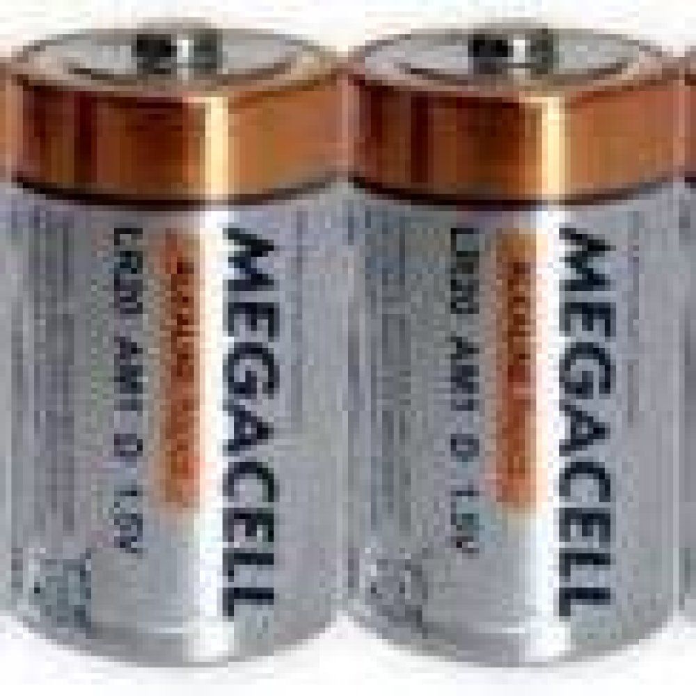 Megacell Alkaline LR20/MN1300 Batteries Size D