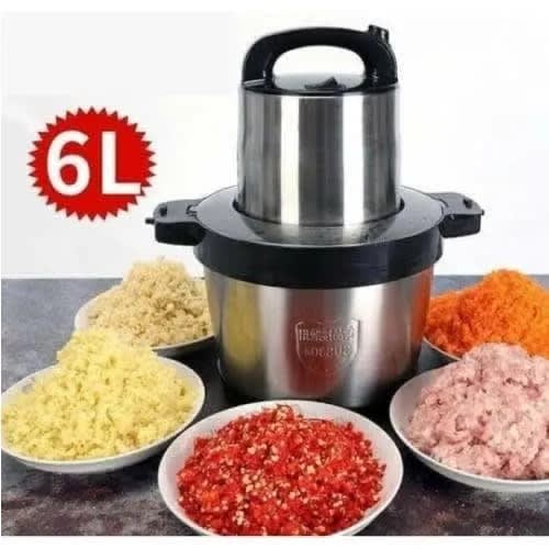 Sv-1908 6L Sovana Electric Yam Pounder + Meats And Vegetables Grinder - 1500W
