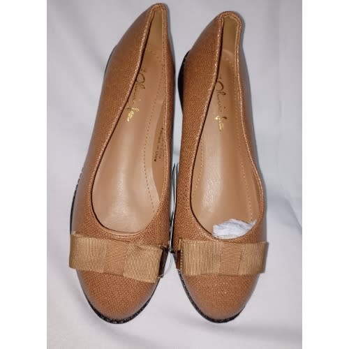 Taped Bow Flat Shoe For Ladies