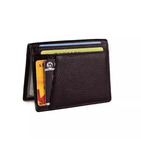 Leather Card Holder - Coffee Brown