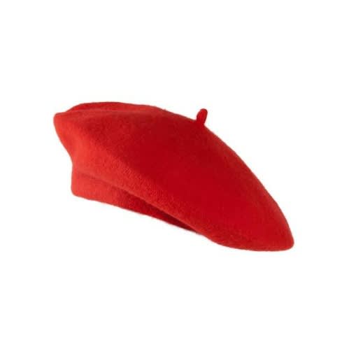 Large Plain Beret  - Red
