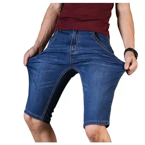 Men's Stock Jean Shorts- Blue