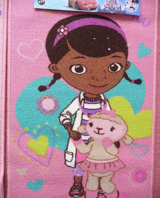 Doc Mcstuffins Love You Hearts Bedroom Rug