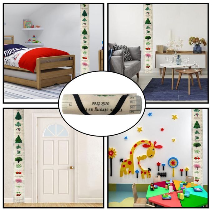 Kids Growth Chart Nursery Decor Removable For Boy Girl Room Living