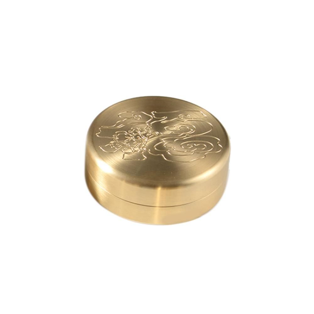 Brass Pill Box Waterproof Sealed Brass Outdoor Pill Jewelry