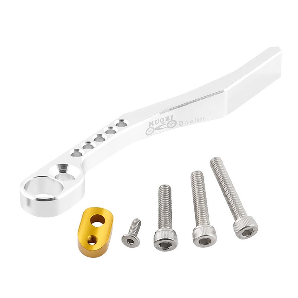 Road Bike Chain Catcher Drop Aluminum Alloy Bicycle Chain Stabilizer Anti-Drop Chain Guide Silver