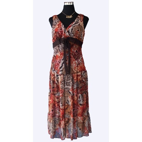 Chiffon Flowered Dress
