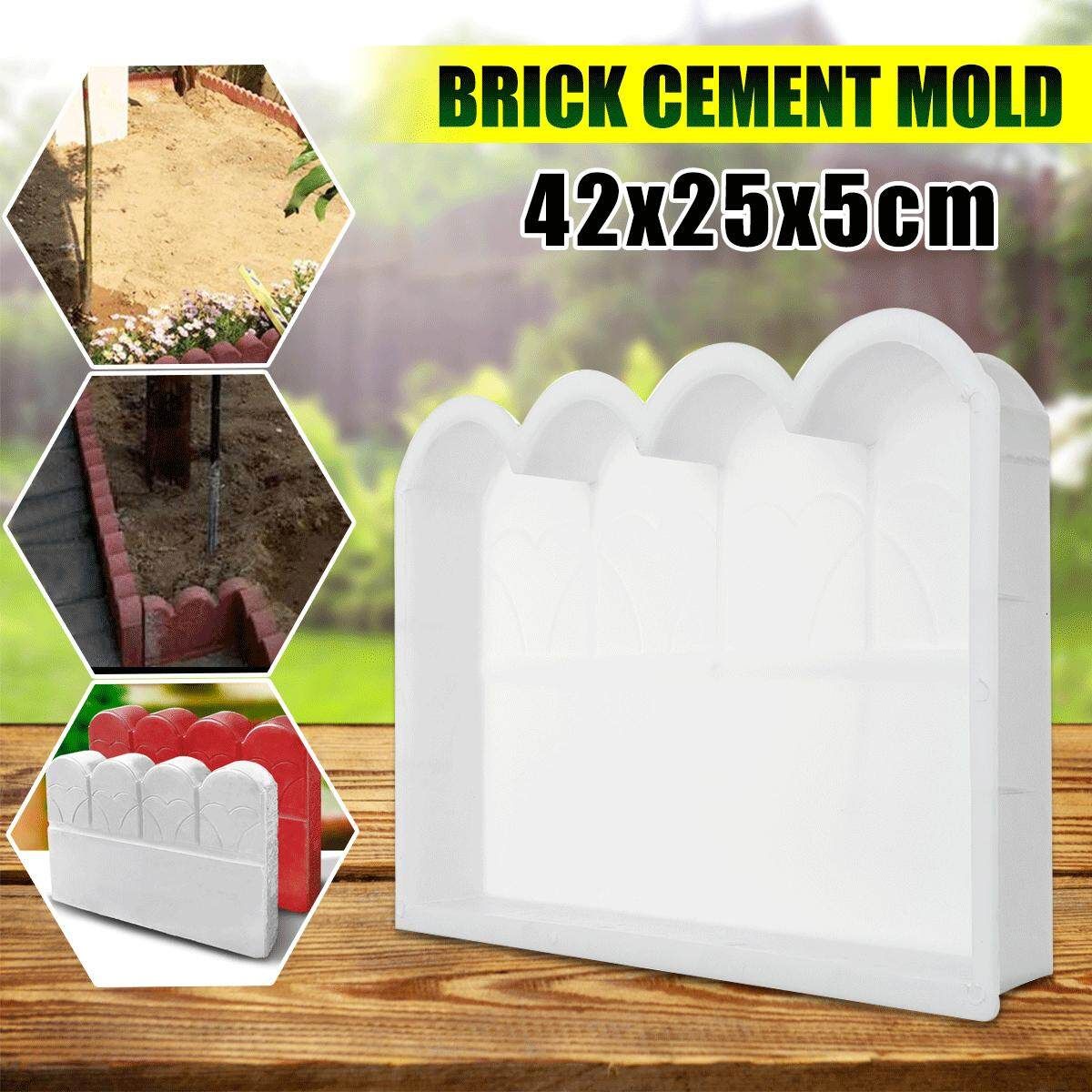Garden Fence Cement Mold Concrete Flower Pool Brick Mould Courtyard Craft Tool