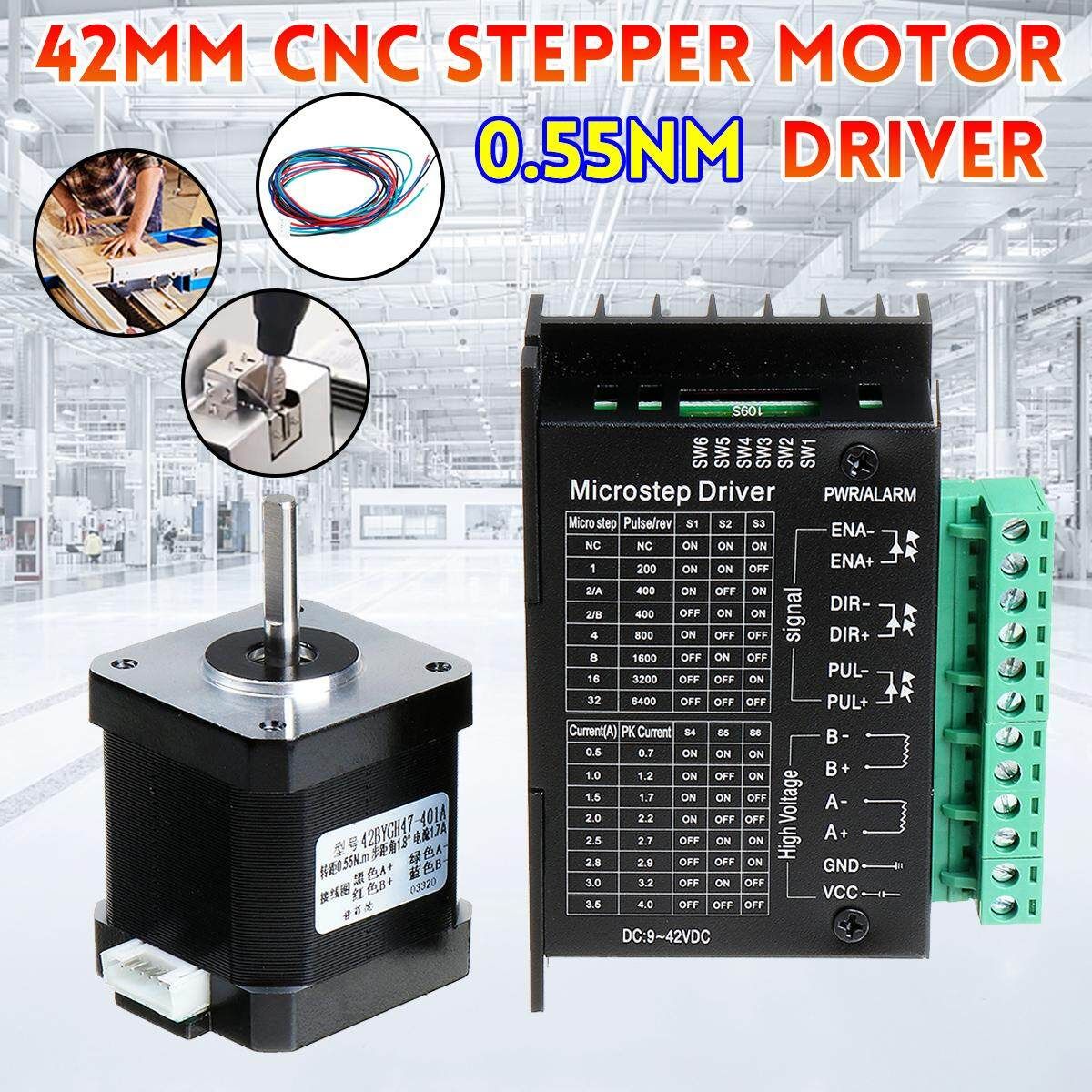 24V 42MM Digital Motor Driver 0.55Nm Board Kit For 3D Printer Part