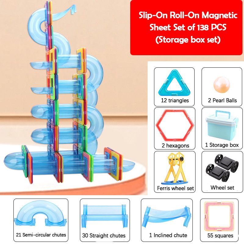 Montessori Juguetes Toys Magnetic Constructor Triangle Square Bricks Building Blocks Designer Set