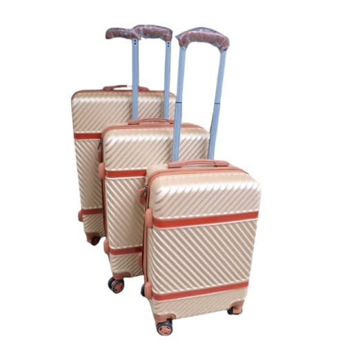 Travel Trolley Box Set Of 3 - Gold