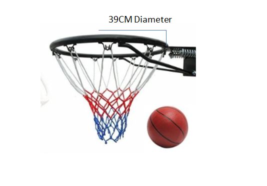 Wall Hanging BasketBall Rim Hoop Net +Free Basketball