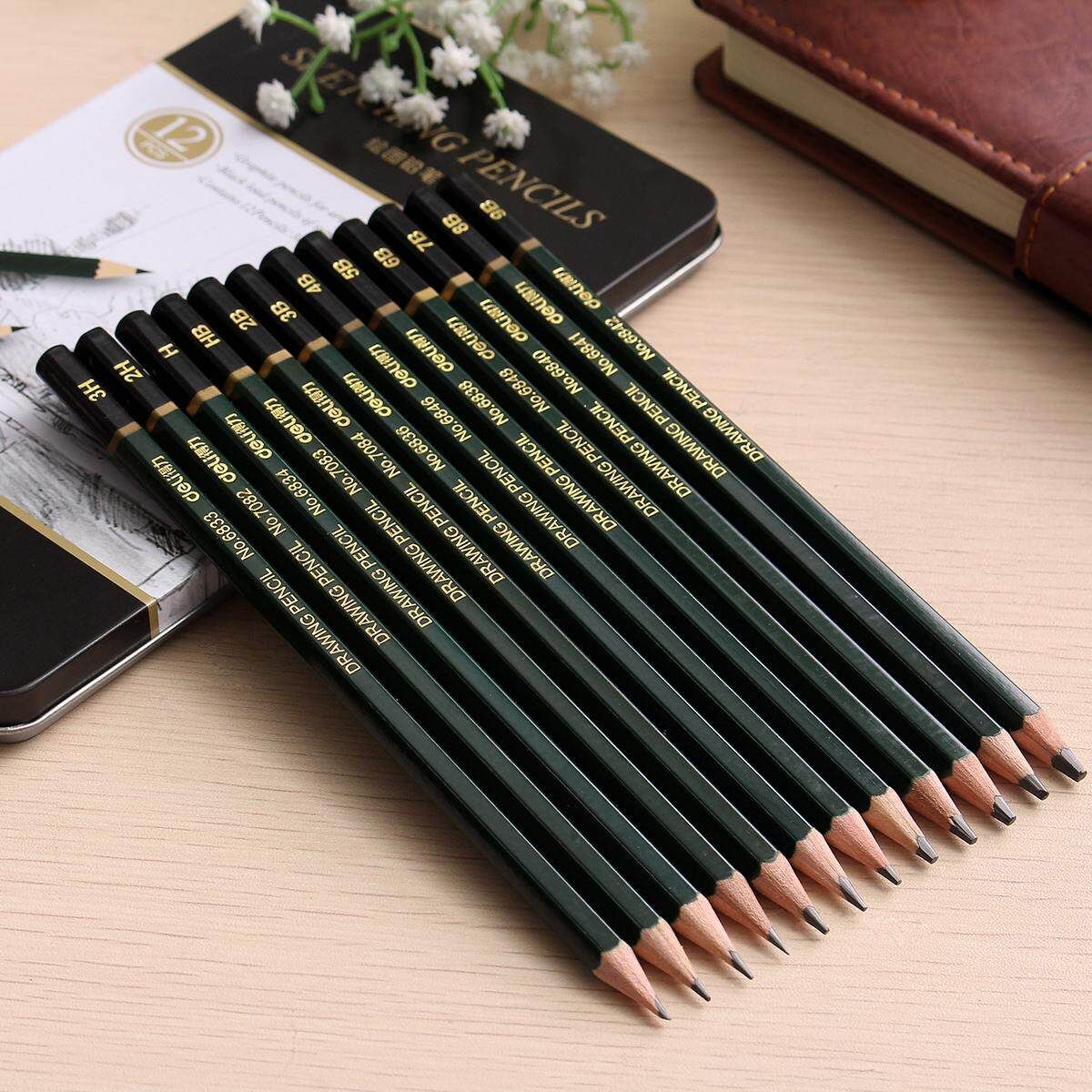 Daler Rowney Artists Sketching Graphic Pencils (Tin Of 12) For Drawing Artist